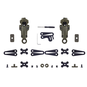 Accesorios de soporte de auriculares montados en el casco para auriculares tácticos de captación de sonido y reducción de ruido, kit de adaptador de riel trasero - Product Image 2
