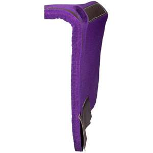 Tapis de selle Western violet Feutre de haute qualité avec laine de Nouvelle-Zélande et cuir de fourrure - Product Image 2