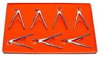 Ensemble de 7 pinces d'extraction dentaire de qualité professionnelle, modèle pédodontique, motif anglais, nouveau, en vrac, multi