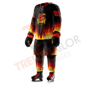 Maillots de hockey pour jeunes hommes, personnalisables, vêtements de hockey sur glace vierges, nom et numéros cousus - Product Image 4