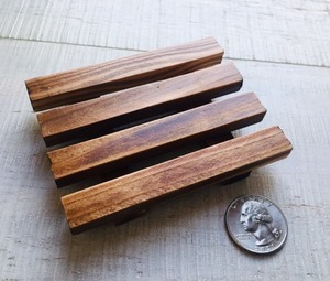 Jabonera de madera Jabonera rústica simple Respetuoso con el medio ambiente Baño natural Fregadero de cocina Idea de regalo - Product Image 1