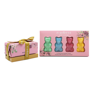 Bombas de Baño Florales con Forma de Oso, Personalizadas con Marca Privada OEM, Ingredientes Naturales y Orgánicos, Estilo Adorable, Regalo Relajante para Baño de Burbujas - Product Image 3