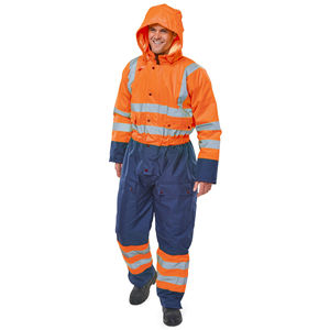Hi Viz Impermeable Reflectante Ropa DE TRABAJO Overol Chaqueta DE SEGURIDAD transpirable Invierno Logotipo personalizable Invierno Algodón Nylon Ajustable - Product Image 6