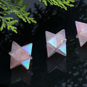 Pendule merkaba en cristal pendentif étoile, sphère d'obsidienne noire, cristal brésilien brut obsidienne obsidienne aura pyramide, lot de pierres - Product Image 6