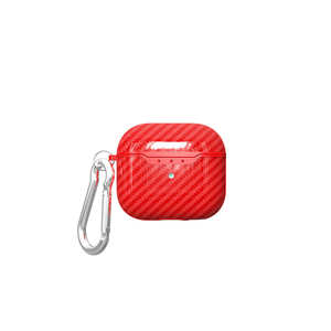 Étui de protection en silicone antichoc Netzy Safa Airbag 05 pour Apple pour AirPods 4 Rouge - Product Image 1