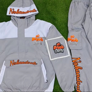 Custom <b>Summer</b> Nylon Polyester Shell Tracksuit Two Piece Jogging Heat Suit Track Windbreaker <b>Jacket</b> Sets for <b>Men</b> Sweat Suit - Product Image 1