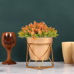 Offre Spéciale semble belle jardinière en métal doré de luxe pour un usage domestique d'hôtel de restaurant à bas prix - Product Image 5