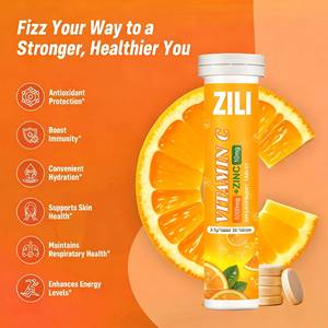 Tabletas Efervescentes <span class=keywords><strong>de</strong></span> <span class=keywords><strong>Vitamina</strong></span> <span class=keywords><strong>C</strong></span> 1000mg con Zinc, Calcio y <span class=keywords><strong>Magnesio</strong></span> |   Suplemento <span class=keywords><strong>de</strong></span> Apoyo Inmunológico, Marca Privada OEM - Product Image 2