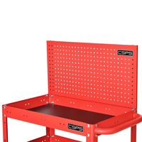 Chariot à outils roulant CSPS à 3 niveaux, armoire de rangement en acier thermolaqué, 07 tiroirs, noir, durable, compatible ODM et OEM, pour atelier