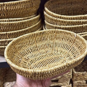 Regalo de Navidad, Bandeja de Lujo Tejida a Mano con Ratán y Conchas Marinas, Plato Redondo para Servir, Artesanía, Decoración de Mesa Estilo Boho Chic - Product Image 4