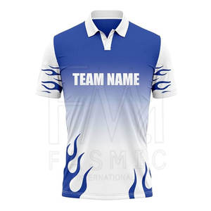 Camiseta de críquet transpirable personalizada más vendida para hombre, estilo informal con logotipo de equipo e impresión de nombre, camisetas al por mayor - Product Image 2