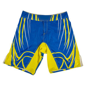 Offre Spéciale 2025 Logo avant imprimé par transfert de chaleur sur mesure Short de combat respirant et durable Short de boxe MMA pour hommes OEM Pakistan - Product Image 1