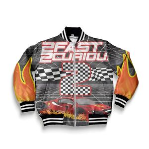 Chaqueta Universitaria de Satén al por Mayor, Tela Ligera y Brillante, Bordado Disponible, MOQ 100 Piezas - Product Image 1
