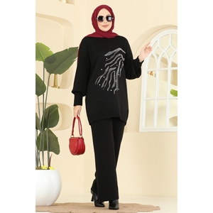 ชุดเสื้อถักประดับด้วยหินสำหรับผู้หญิง รุ่น 1106MT581-MS - Product Image 4