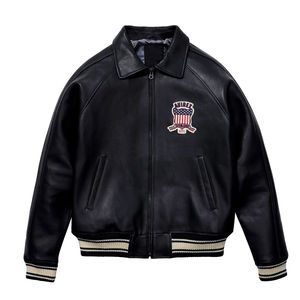 Chaqueta Bomber de Cuero para Hombre y Mujer, Estilo Urbano, Cortavientos, Ajustada, Personalizable, ODM, Nueva Moda - Product Image 5