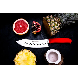 Cuchillos de Chef más vendidos Cuchillo de Chef ranurado curvo No 2 Cuchillo de cocina Acero inoxidable de alta calidad Mejor precio 2024 Hecho en Turquía - Product Image 2