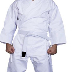 Kimono de Jiu-Jitsu et de Taekwondo en tissu perlé blanc, fabrication OEM directe, 100% coton, logo frontal, séchage rapide, léger, vente en gros - Product Image 3