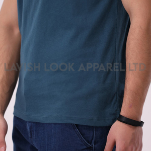 เสื้อยืดผู้ชายทรงปกติ สีพื้น แขนครึ่ง คอโอ ผ้าฝ้าย 100% ระบายอากาศได้ดี สไตล์ลำลอง ผ้าเจอร์ซีย์ถัก - Product Image 2