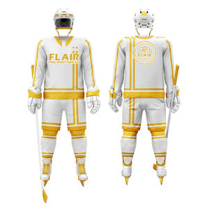 Jersey de hockey sobre hielo de sarga bordado personalizado al por mayor Jersey de hockey sublimado - Product Image 4