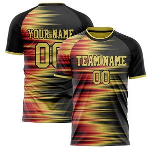 Camisetas de fútbol sublimadas personalizadas listas para enviar, la mejor calidad, manga corta, cuello redondo, ajuste atlético, diseño personalizado disponible - Product Image 3