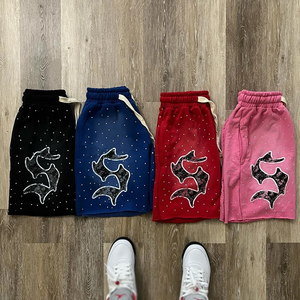 กางเกงขาสั้นประดับพลอยเทียมที่ออกแบบได้ตามต้องการมีกลิตเตอร์ทำให้ดูมีสไตล์ - Product Image 4