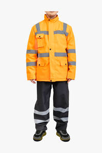 Gilet de travail haute visibilité personnalisable, respirant et confortable, avec bandes réfléchissantes, broderie de logo, approvisionnement en gros - Product Image 2