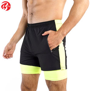 Short d'entraînement de gymnastique léger et à séchage rapide de style High Street pour hommes Short de course écologique avec poches zippées - Product Image 6
