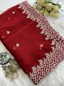 Crush Dola Silk Saree Sarees traditionnels indiens élégants avec tissu doux Designer Party Wear Sarees en gros - Product Image 5