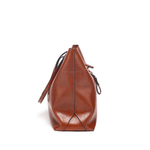 Nueva moda de alta calidad, diseño personalizado, Material de cuero de gran capacidad, bolso de hombro de cuero para mujer en varios colores - Product Image 2