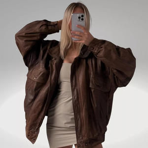 Veste en cuir pour femme, automne-hiver, cuir véritable, qualité supérieure, prix raisonnable - Product Image 2