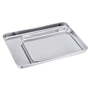 Bandeja de instrumentos de acero inoxidable Bandeja de utilidad quirúrgica médica Bandeja DE SERVICIO DE HOSPITAL reutilizable para uso clínico y de laboratorio - Product Image 4