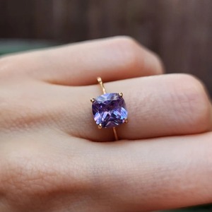 Handmade 925 Starling Silver <b>Ring</b> <b>Indian</b> Natural Amethyst Stone Vintage Fine Jewelry for Weddings Engagements Wholesale Lot - Product Image 5