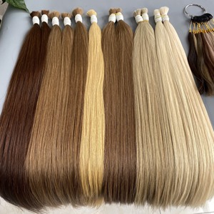 ผมต่อของมนุษย์เกรด12A ผมตรงจากผู้บริจาคย้อมผมมีอายุการใช้งานยาวนาน - Product Image 6