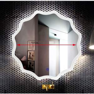 Espejo de Pie Decorativo Vintage KSN con LED para Baño, Estilo Art Deco, Acabado Dorado Pulido, Modelo KSN-MR-180, Aluminio - Product Image 4