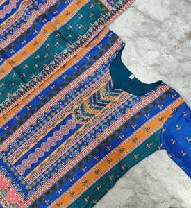 Conjunto de 3 piezas de traje de seda estampado Maslin para mujer más vendido con Kurta Penti y Dupatta para boda india y pakistaní Precio de exportación - Product Image 1