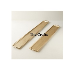 Bandeja de servicio de aluminio de color dorado de diseño fantástico, vajilla de restaurante de calidad superior, bandeja de comida a precio barato - Product Image 4