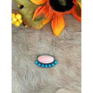 Gilbert Platero Multi Stone Sterling Silver Cluster <b>Necklace</b> <b>Fashion</b> <b>Layered</b> Jewelry - Product Image 1