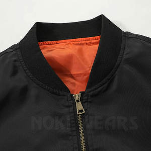 Blouson aviateur pour homme à manches longues avec fermeture éclair intégrale, approvisionnement direct d'usine, vêtements d'hiver pour homme, blouson aviateur - Product Image 3