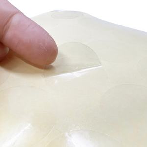 5000 piezas por bolsa sellado transparente etiqueta redonda transparente 1 pulgada/25mm PET sellos pegatina - Product Image 1