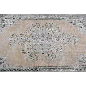Tapis turc vintage 5,3x7,8 pieds, grand tapis oriental en laine gris - Product Image 5