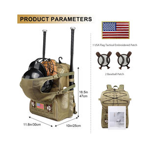 Bolsa de bate de béisbol de equipo deportivo personalizada, mochila de softbol, bolsa de bate para jóvenes y adultos con impresión por sublimación personalizada - Product Image 3