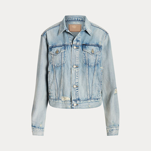 Custom Brand Washable Slim Fit Women Designer <b>Denim</b> Jackets Wholesale Hooded Collar Breathable Windproof Eco-Friendly - Product Image 1
