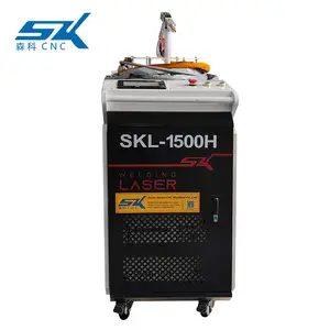 4 em 1 1000w 2kw 3kw mini alça de remoção de ferrugem controlador de computador cnc máquina de solda de limpeza a laser de fibra