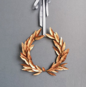 Guirnalda de metal con diseño de flores de metal para puerta delantera, pared, boda, fiesta, decoración del hogar, marco de corona para Año Nuevo - Product Image 6