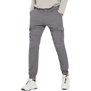 Pantalones Deportivos Casuales de Lona para Hombre, con Bolsillos, Alta Elasticidad, Felpa Técnica, Elásticos, Lavados - Product Image 1