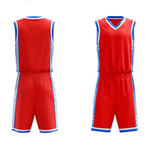 2024 ensemble de shorts de maillot de basket-ball pour hommes personnalisés jeunesse sublimé respirant léger uniforme réversible caractéristique Logo imprimé - Product Image 4