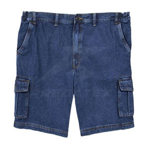 Shorts en jean pour homme de haute qualité 100% coton, taille mi-haute, motif uni, décontracté, séchage rapide, respirant, vêtements d'entraînement, vente chaude - Product Image 1