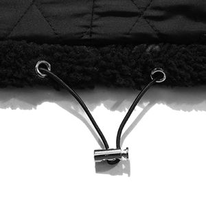 Sweat à capuche d'hiver chaud et élégant, personnalisé, respirant, lourd, col montant, polaire sherpa, broderie - Product Image 2