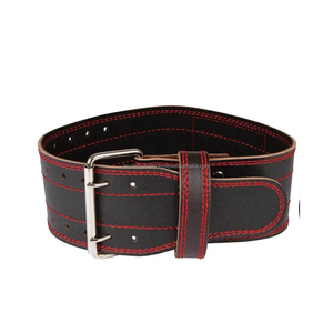 Genuine Cowhide Heavy Duty Breathable Weight Lifting Gym Belts with Custom <b>Back</b> <b>Support</b> Buckle for Men Training - Product Image 1