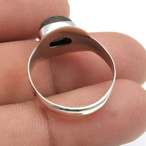 Piedras preciosas de labradorita natural Anillos de Plata de Ley 925 Joyería fina hecha a mano de moda para mujeres Colección de diseñador Venta al por mayor - Product Image 4